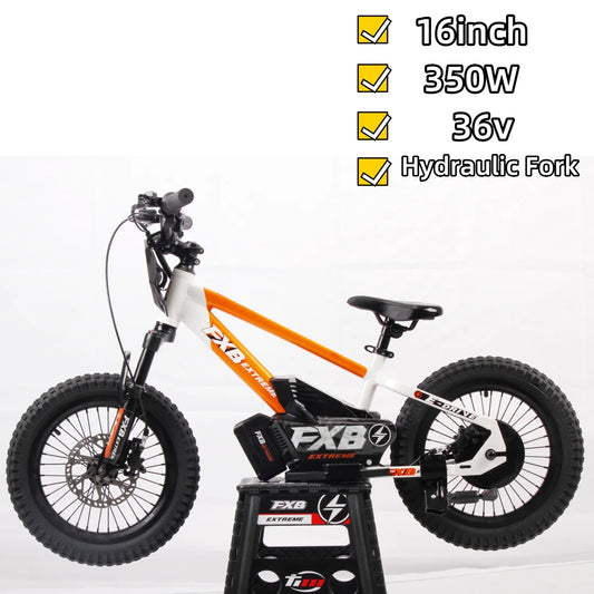 HKM-427347 16 Inch Kids Electric Balance Bike with Disc Brake and Steel Frame, Lightweight & Durable Design