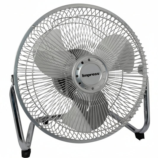 HKM-4279635 High-Velocity 9-Inch Floor Fan with 3 Speeds and 360-Degree Tilt