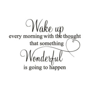 HKM-430163 Morning Motivation Wall Sticker - PVC Decorative Vinyl for Home or Office (S/L Size)
