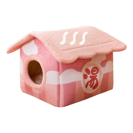 HKM-4303421 Semi-surrounded Washable Pet Room in Japanese House Colors for Dogs