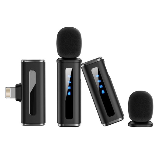 HKM-430739 Wireless Network Clamp Microphone with Noise Reduction Technology for Recording and Live Streaming