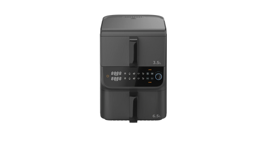 HKM-434259 10L Dual Core Air Fryer with Digital Control, Oil-Free Cooking for Home Use