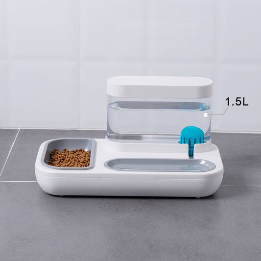 HKM-4369085 Automatic Pet Water Feeding Double Bowl with 1.5L Capacity for Cats and Dogs