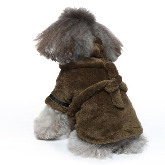 HKM-437203 Cozy Pet Bathrobe for Dogs and Cats - Available in Multiple Colors and Sizes