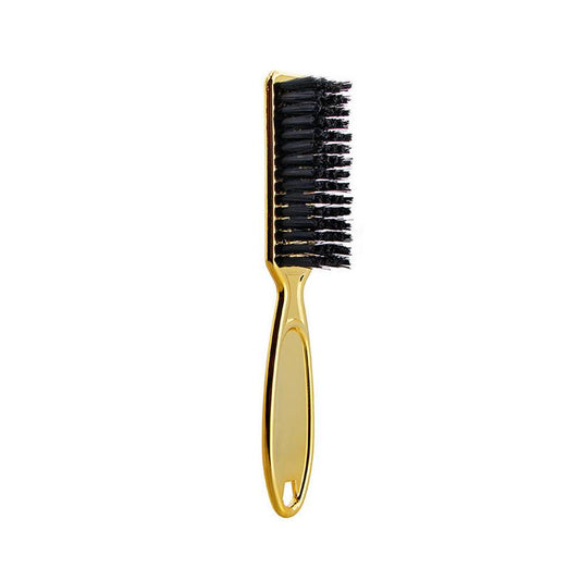 HKM-437779 Retro Gradient Electroplated Hair Brush for Neck Cleaning and Beard Grooming - Available in Gold, Black, and Silver