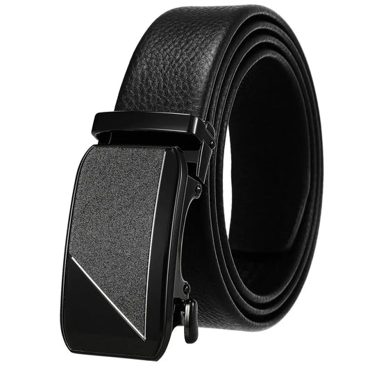 HKM-440147 Genuine Leather Men's Belt with Removable Buckle - Model Ly36-24683-5