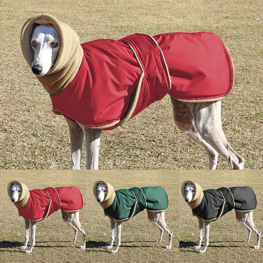 HKM-4417341 Warm Cotton Pet Apparel - Waterproof, Soft, and Comfortable for Autumn/Winter - Available in Red, Black, Green, Sizes S-5XL