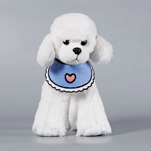HKM-4432061 Casual Cartoon Pet Bib with Machine Cotton and Embroidery for General Use