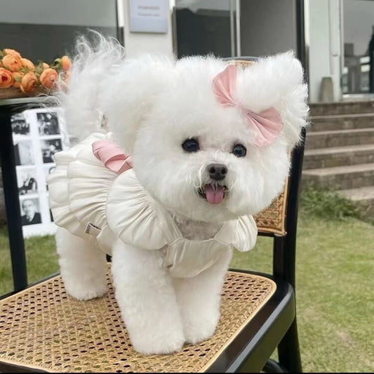 HKM-4444733 Breathe Easy with the Streamer Gauze Skirt for Teddy and Bichon Dogs & Cats