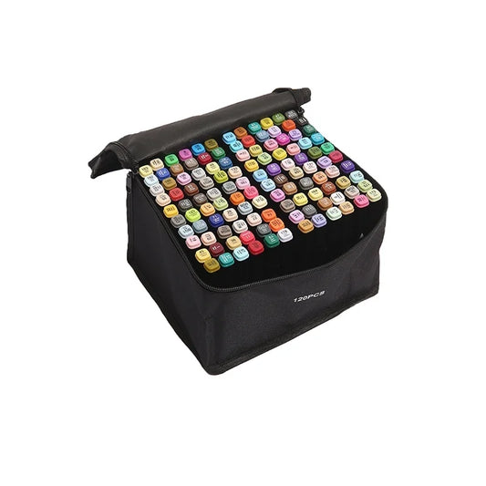 HKM-445011 Dual-Headed 48-Color Quick-Drying Watercolour Pen Set for Kids' Art and Drawing Activities
