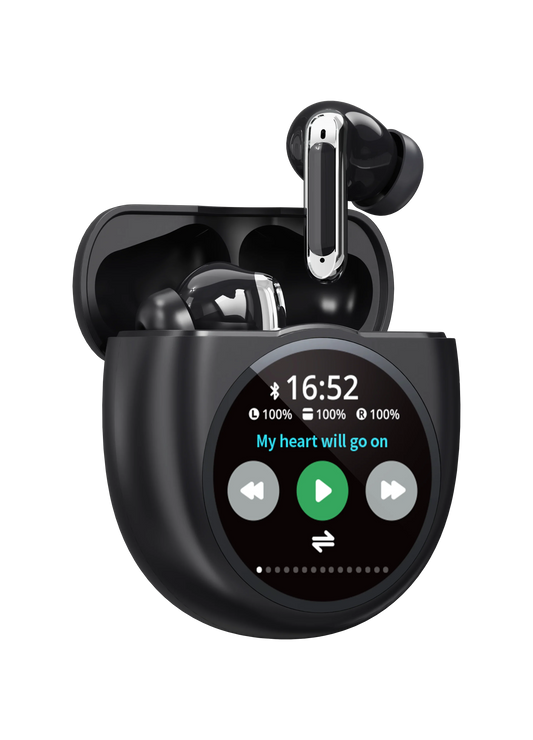 HKM-445203 YX35 Wireless Earbuds with Active Noise Cancellation, Smart Screen, and LED Battery Indicator