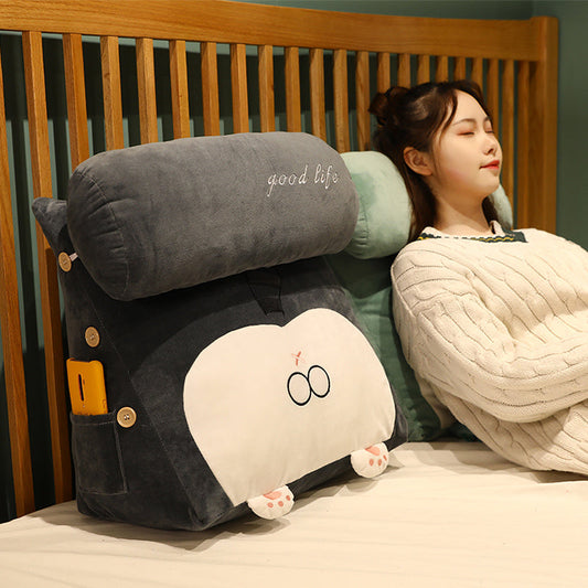 HKM-447635 Japanese Cartoon Triangle Backrest Pillow - Removable and Washable, Multiple Sizes Available