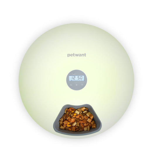 HKM-4490429 Automatic Six-Meal Pet Feeder for Cats and Dogs with USB Power Supply