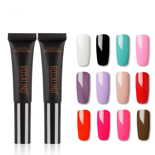 HKM-450131 Long-lasting UV Nail Glue with Speed Brush Applicator - 8ml Natural Resin Formula Suitable for All Skin Types