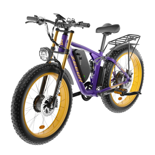 HKM-450195 Electric Mountain Bike with 2000W Motor, 48V 22.4Ah Battery, 7-Speed Gears, Hydraulic Disc Brakes, 26" Fat Tires