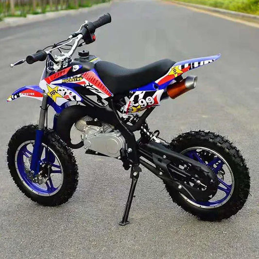 HKM-451219 49cc 4-Stroke Gas Powered Mini Motorcycle for Kids - Pocket Bike with Disc Brakes and Chain Drive