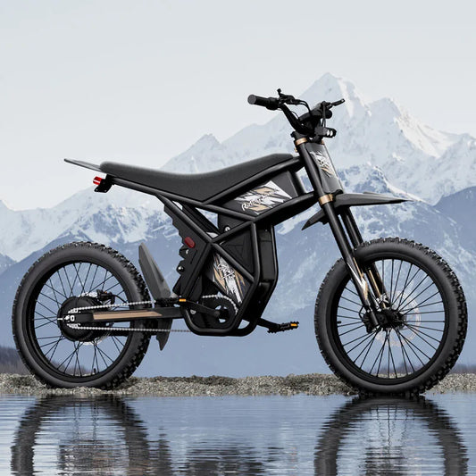 HKM-451347 60V Fat Tire Electric Mountain Bike, 3000W for US & 250W for EU, 3-Speed, Hydraulic Disc Brakes, 140-280KM Range