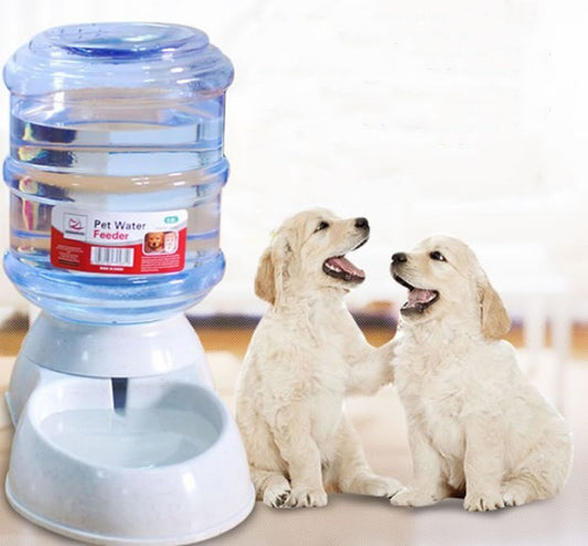 HKM-451411 Cats Dogs Automatic Pet Feeder Drinking Water Fountains Large Capacity Plastic Pets Dog Food Bowl Water Dispenser
