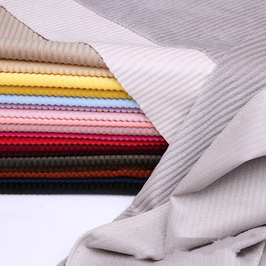 HKM-452627 Multi-Color 3D Velvet Corduroy Fabric – 150cm Width, 100% Polyester, Soft and Glossy Finish, 230g/㎡ Weight
