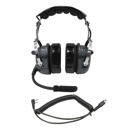 HKM-454291 Aviation Headset with Noise Cancellation and Durable PU + PVC Construction