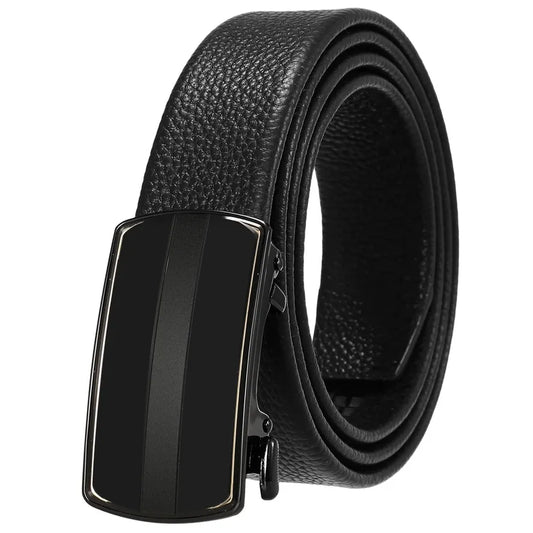 HKM-454803 Personalised Leather Men's Cowhide Belt with Custom Design Options