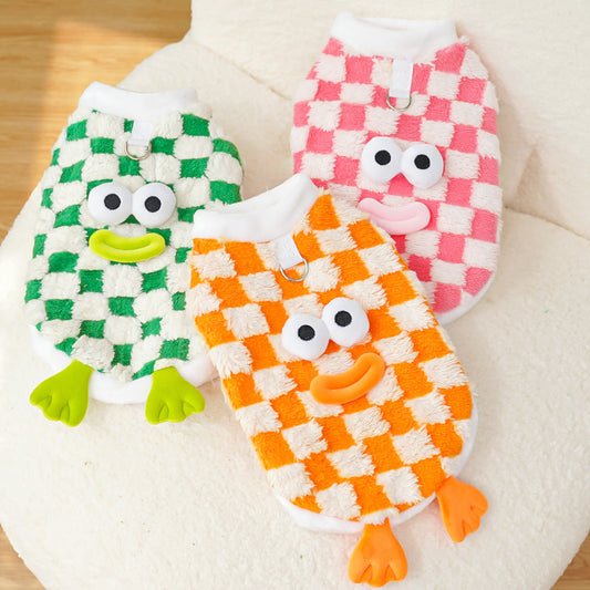 HKM-4548797 Cozy Double and Single Layer Pet Apparel for Dogs and Cats in Fun Colors