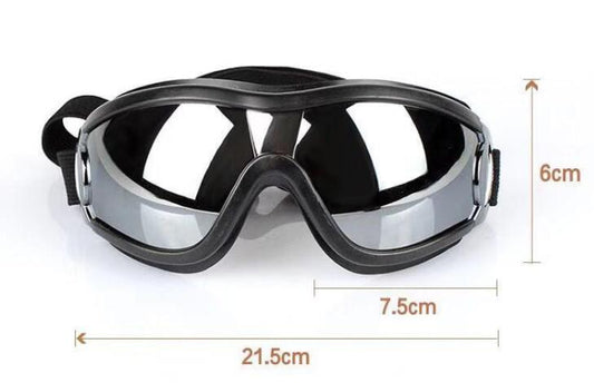 HKM-4590141 Waterproof and Windproof UV Protection Glasses for Dogs, Adjustable Fit for 28cm-48cm Head Circumference