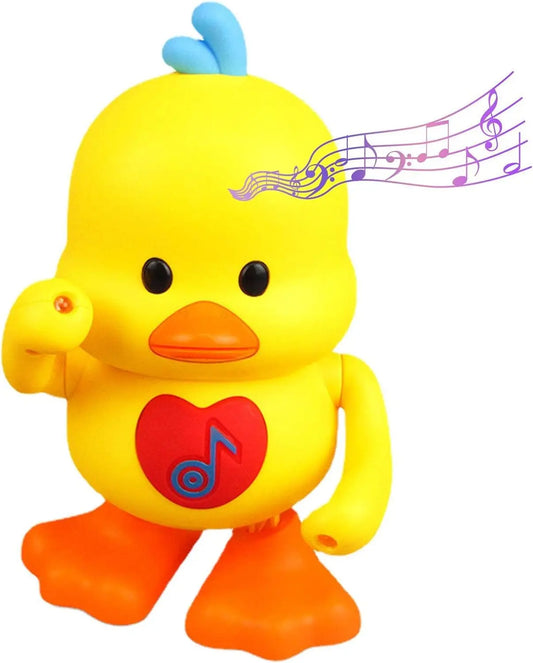 HKM-461651 Glowing Yellow Duck Toy for Kids - Walking, Dancing, Singing & Talking Educational Fun