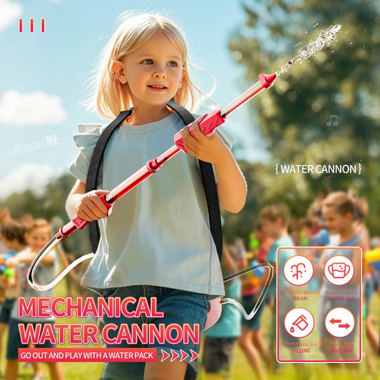 HKM-462291 Large Capacity Kids Backpack for Outdoor Fun with Water Guns & Cannon