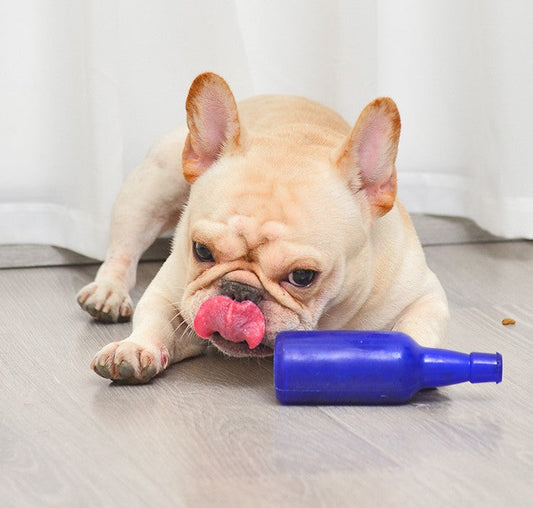 HKM-4637629 Durable Small Dog Puzzle Toy with Food Leakage Feature and Random Color Design