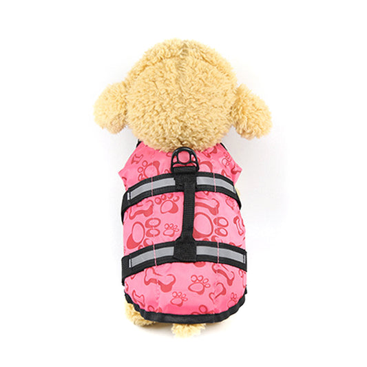 HKM-4652477 Durable Pet Life Jacket for Large and Small Dogs - Orange, Fluorescent Green, Bone Powder, Bone Blue, Various Sizes Available