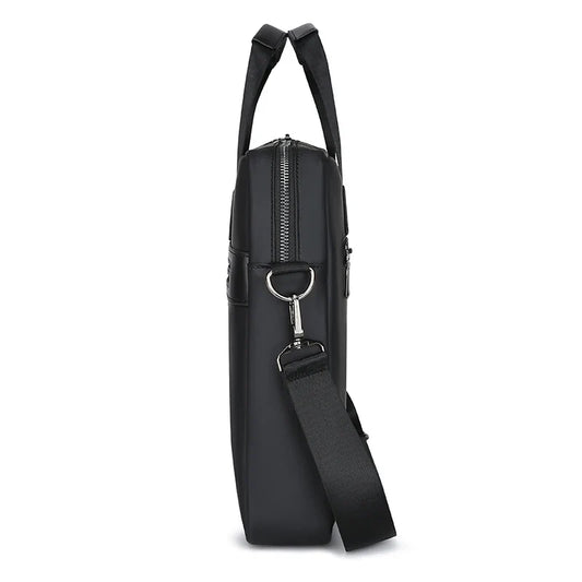 HKM-466003 Elegant Waterproof PU Leather Laptop Briefcase for Business & Travel - Multi-Function Design