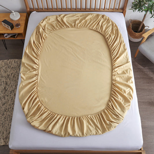 HKM-466451 Pure Cotton Single Bed Sheet Cover - Available in Multiple Colors and Sizes