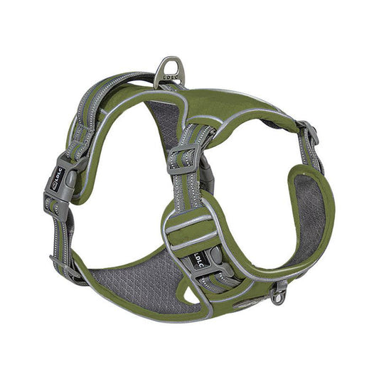 HKM-467347 Reflective Shock Absorption Pet Chest and Back Strap for Comfort and Night Vision