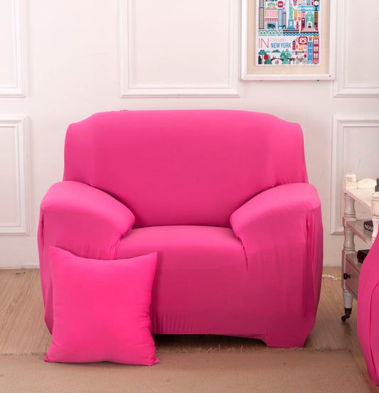 HKM-467987 Solid Color Towel Sofa Cover - Elastic, Breathable, Easy to Install, Fits Most Sofas