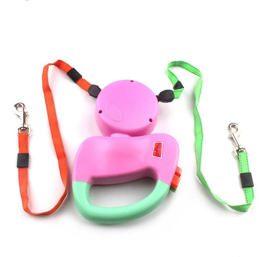 HKM-4696381 Retractable Nylon Dog Walking Leash - 3m Length, Automatic Control, Comfortable for All Dog Sizes