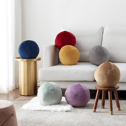HKM-473491 Velvet Fabric Square Cushion - 30x30cm, Plain Design, PP Cotton Filling