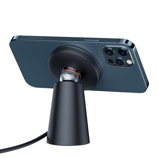 HKM-475219 Magnetic Wireless Charger with Type-C Input - Compact Design for Easy Use