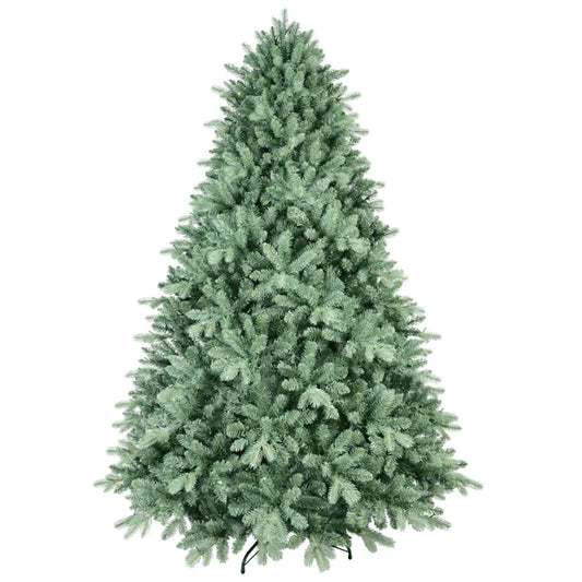HKM-476115 Premium 7.5ft Artificial Christmas Tree with Blue Green Tint and Mixed Branch Tips