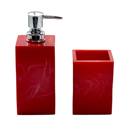 HKM-481683 Resin Bathroom Set with Toothpaste, Soap, and Lotion Dispensers - Custom Size Available