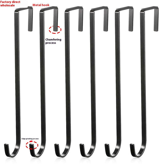 HKM-482067 Retractable Metal Door Hook for Christmas Decorations - Carbon Steel, 20kg Load Capacity