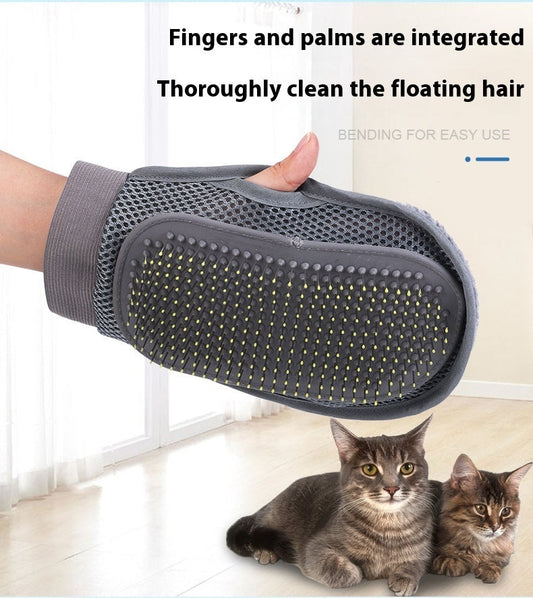 HKM-4829117 Pet Grooming Gloves for Dogs, Cats, and Small Animals - Effective Dusting and Massaging Tool