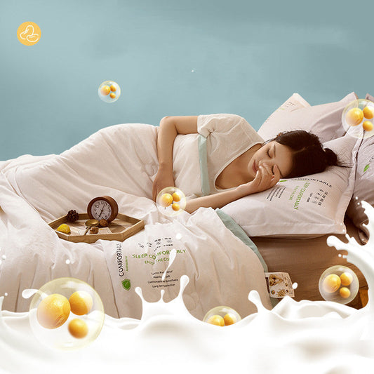 HKM-483731 Antibacterial Soy Fiber Summer Air Conditioning Quilt - Multiple Sizes & Colors Available