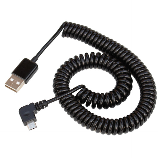 HKM-487251 Telescopic Spring USB 2.0 Data Cable - 3 Meters, 28AWG Copper, PVC/PU Sheath, Supports Hot Swapping, 480Mbps