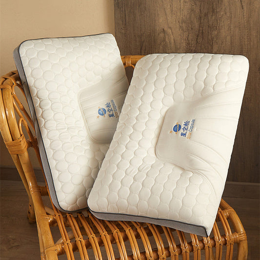 HKM-494739 Natural Cloud Latex Cervical Pillow - Antibacterial, Anti-Mite, Various Heights Available