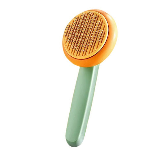 HKM-4960317 Self-Cleaning Pet Comb with Massage Beads for Dog and Cat Hair Removal
