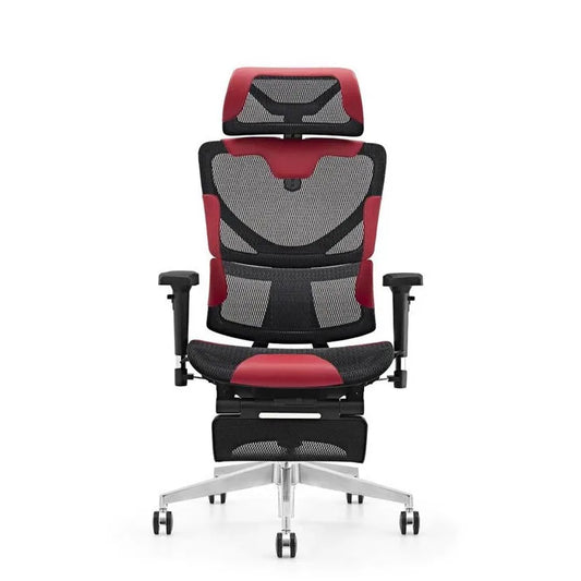 HKM-498003 Ergonomic Black and Red LED Gaming Chair with Unique Design for Comfort and Style