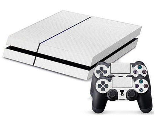 HKM-498387 PS4 Carbon Fiber Skin Sticker with Removable Adhesive and Ventilation Grooves