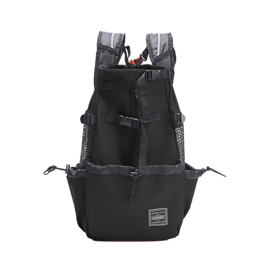 HKM-4999485 Adjustable Pet Backpack for Outdoor Adventures with Water Bottle Holder, Sizes S-XL
