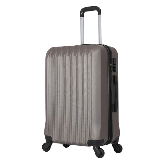 HKM-503059 Spacious 3-Piece ABS Trolley Luggage Set with Smooth-Gliding Wheels